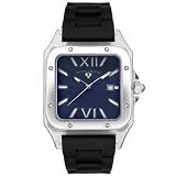 Swiss Legend Mens St. Tropez Collection Square Blue Dial Watch #SL-40067-33 by Swiss Legend