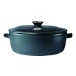 Emile Henry 6-Quart Oval Flame Top Oven, Black