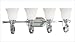 Kenroy Home 80254CH Strasbourg Four Light Vanity Light in Chrome