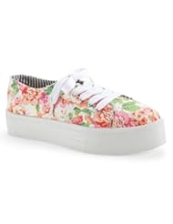 Aeropostale Womens Floral Canvas Platform Sneakers 901 10