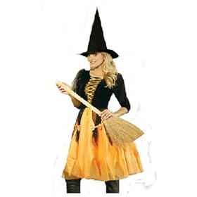 Witch Costume Dress and Hat, Broom NOT Included Halloween Costume Nonrturnable Item