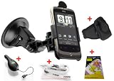 DAS ORIGINAL YAYAGO STARTER SET FÜR Ihr HTC Wildfire : Halter KFZ Halterung 360 grad drehbar für Ihr HTC Wildfire KFZ Halter Autohalterung + Kfz Ladekabel MIT AUFROLLFUNKTION für Ihr HTC Wildfire + Displayschutzfolie für Ihr HTC Wildfire + Sportliche Oberarmtasche + yayago Lanyard