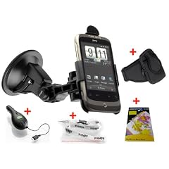 DAS ORIGINAL YAYAGO STARTER SET F�R Ihr HTC Wildfire : Halter KFZ Halterung 360 grad drehbar f�r Ihr HTC Wildfire KFZ Halter Autohalterung + Kfz Ladekabel MIT AUFROLLFUNKTION f�r Ihr HTC Wildfire + Displayschutzfolie f�r Ihr HTC Wildfire + Sportliche Oberarmtasche + yayago Lanyard