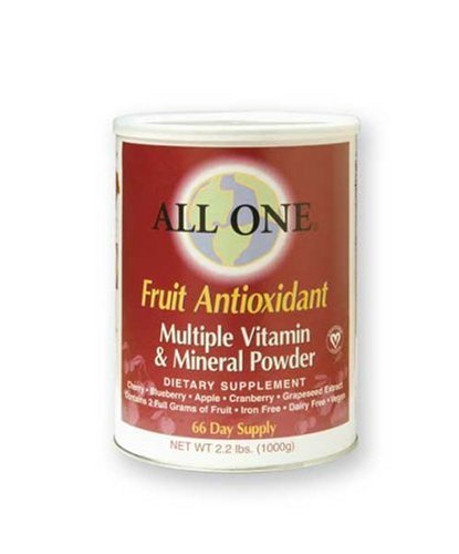 All One Powder Multiple Vitamins & Minerals, Fruit Antioxidant Formula, 2.2-Pound Can