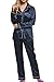 Ekouaer Women's Classic Satin Pajama Set - Long Pjs S-XXL