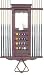 10 Billiard Cue Stick Pool Ball Wall Rack Made of Wood Mahogany Finish