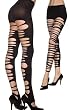 Spandex Big Ripped Opaque Stirrup Leggings