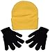 Beanie and Glove Set / One Acrylic Beanie and One Pair of Stretchy Black Magic Gloves