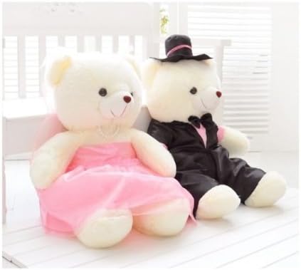 60cm Couple Teddy Bear Wedding Teddy Plush Toys Wedding and Christmas Gifts