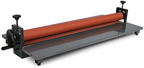 PowerHalo Cold Laminating Machine Manual Cold Roll Laminator Machine Cold Laminator 39 Inch Skidproof Rubber Feet for Sturdy Desktop Use (39.3 Inch)