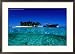 Dive Boats off Island, South Water Caye, Stann Creek, Belize Collections Framed Photographic Poster Print by Mark Webster, 29x21