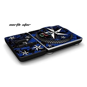 New DJ Hero Turntable Controller Protective Skin, Fits Xbox 360, Playstation 2 & 3 – Northstar Blue