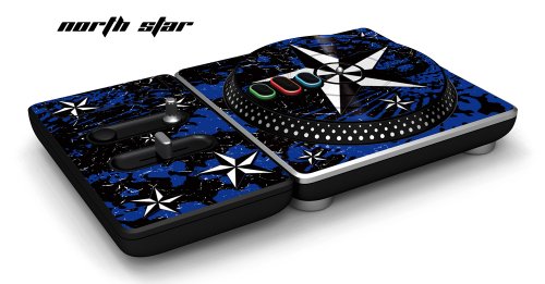 New DJ Hero Turntable Controller Protective Skin, Fits Xbox 360, Playstation 2 & 3 - Northstar Blue
