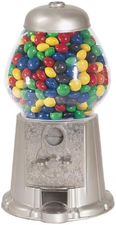 11" Silver Jr Size Classic Gumball Machine Includes 1 Pound of Gumballs
