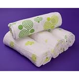 OrganicMuslinSwaddlingBlanket-4Pk,FreshGreens