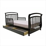 Dream On Me Deluxe Sleigh Toddler Bed, Black