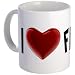 I HEART FIREMEN Firefighter Rescue Heroes Ceramic 11oz Coffee Cup Mug