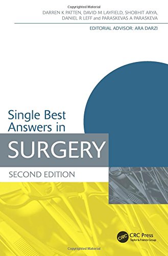 single best answers in surgery second edition medical finals revision series