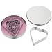 Set of 6 Heart shaped cookie cutters in a tin