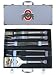 Ohio State Buckeyes Barbecue Set, 8 Piece Set with Storage Case