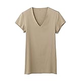 (グンゼ)GUNZE YG CUT OFFシリーズ/ALL SEASON VネックTシャツ(短袖) YV1417P VC クリアーベージュ L