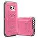 S6 Case, Galaxy S6 Case, ULAK Hybrid KNOX ARMOR Heavy Duty Shockproof Dual Layer Protective Case for Samsung Galaxy S6 Device (Rose Red)