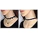 ZYG Women's Classic Black Velvet Punk Gothic Tattoo Lace Flower Choker Necklace