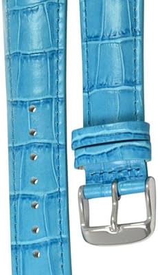 Dexclusive Croco Pattern Strap for Philip Stein Large Case 20mm - Sky Blue