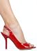 Dressy Sexy Patent Open Toe Slingback with Open Arch from Hot Fash Shoes - CRISPY Red