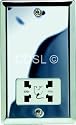 Dual voltage shaver socket