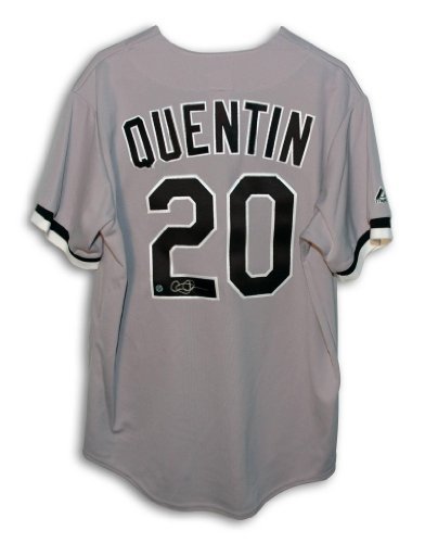 Carlos Quentin Chicago White Sox Gray Majestic Jersey Autographed - Autographed MLB Jerseys