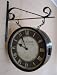 Metal Vintage Chic 'Gallerie' Double Sided Station Clock