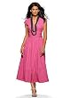 Empire-waist wrap dress