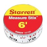 LS Starrett SM66W 3/4X6' Adhesive Tape Measure