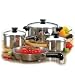 Revere 7-Piece 18/10 Stainless Steel Tri-Ply Bottom Cookware Set