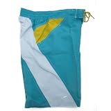 Clearance Speedo Mens Turquoise Blue Magic Print Swim Wear Shorts