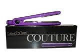 NuMe Couture Purple Tourmaline Ceramic Ionic 1 1/3″ Hair Straightener / Flat Iron Dual Voltage 110v – 240v