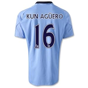 UMBRO KUN AGUERO #16 MANCHESTER CITY HOME JERSEY 12/13 (52-2XL)