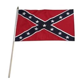 Confederate Stick Flag 12 x 18 inch