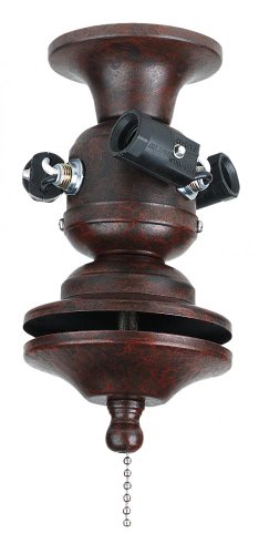 Fanimation F423RS 3-Light Glass Fitter Rust