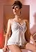  : 2PC Babydoll Sexy Lingerie Intimate Apparel with Jeweled Embroidered Butterfly and G-String