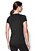 Under Armour Women's HeatGear Armour Short Sleeve, Black (001)/Metallic Silver, Medium