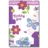 Girls First Birthday Hugs and Stitches Tablecover