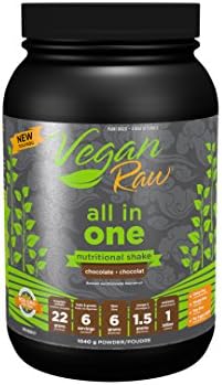 Vegan Raw All In One Chocolate - Delicious Plant Based Nutritional Shake Mix