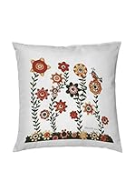 Savage Funda De Cojín Anouska (Blanco/Naranja/Verde)