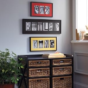 Personalized Name Art Prints - Black, 10 Letters - Grandin Road