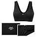 Nursing Bras,Sunzel 3PACK Womens Cotton Sleep Bras For Breastfeeding and Maternity (L, Black/Light Gray/Dark Gray)