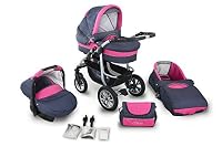 Clamaro 'CORAL 2018' Kinderwagen 3 in 1 ...
