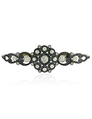 18kt Gold Rose Cut Diamond Palm Bracelet Antique Look Jewelry