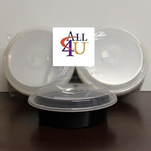 (12 Pack) 24 Oz. Round Food Storage Containers with Lids - Microwaveable & Dishwasher Safe